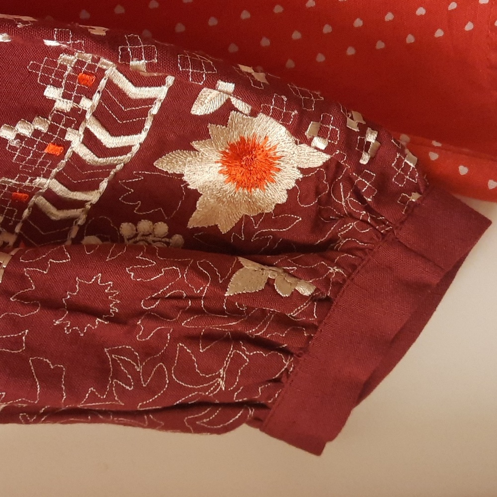 NWT, Anthropologie Vineet Bahl Nora Embroidered Tunic - Picture 5 of 16